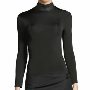 Helmut Lang Bondage Leather Turtleneck
